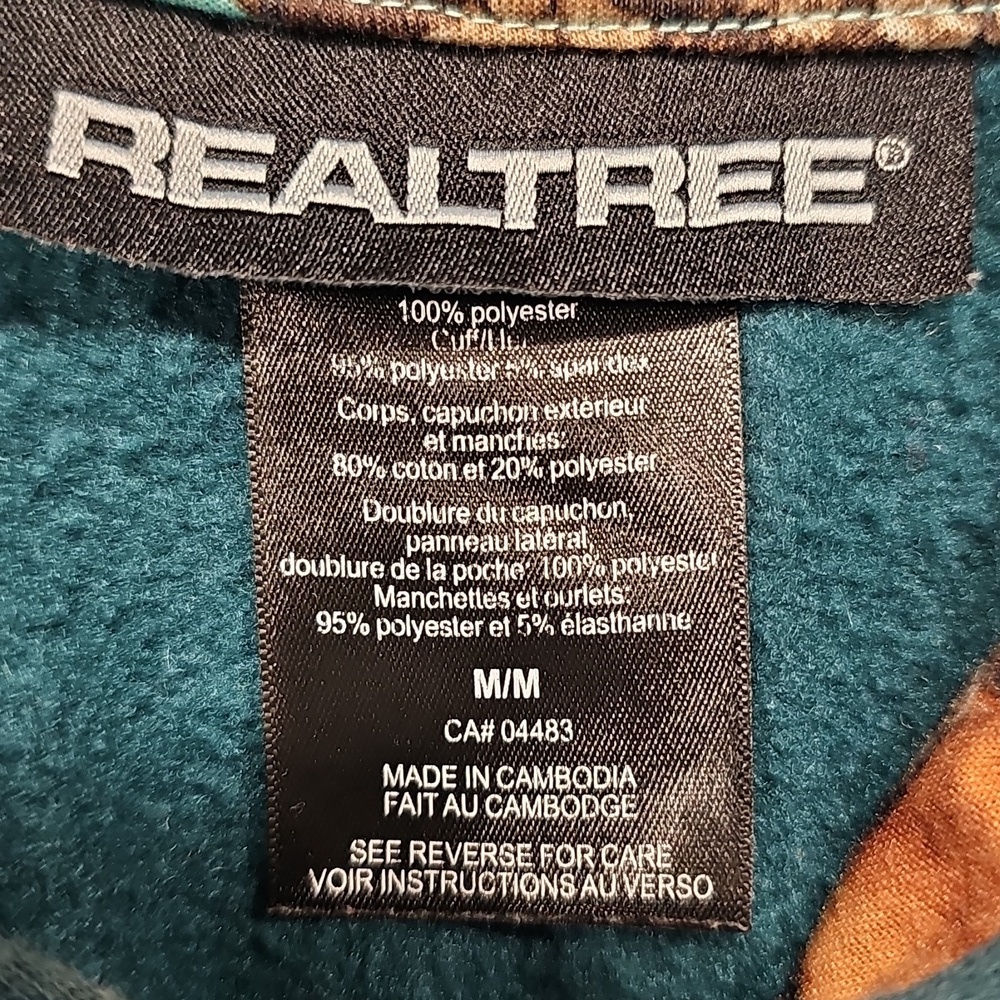 Realtree MediumTeal and Camo Logo Pullover Hoodie - Picture 5 of 6